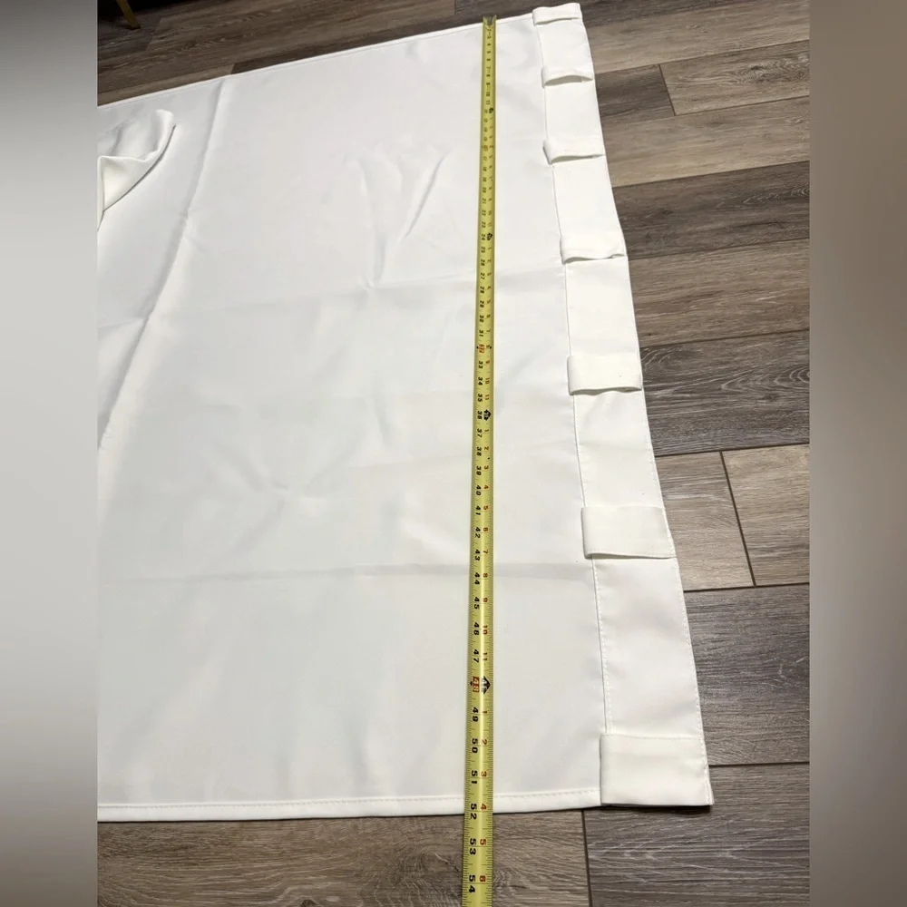 (4 pieces) 52”X 107” super long  & soft and heavy, blackout curtains. Excellent